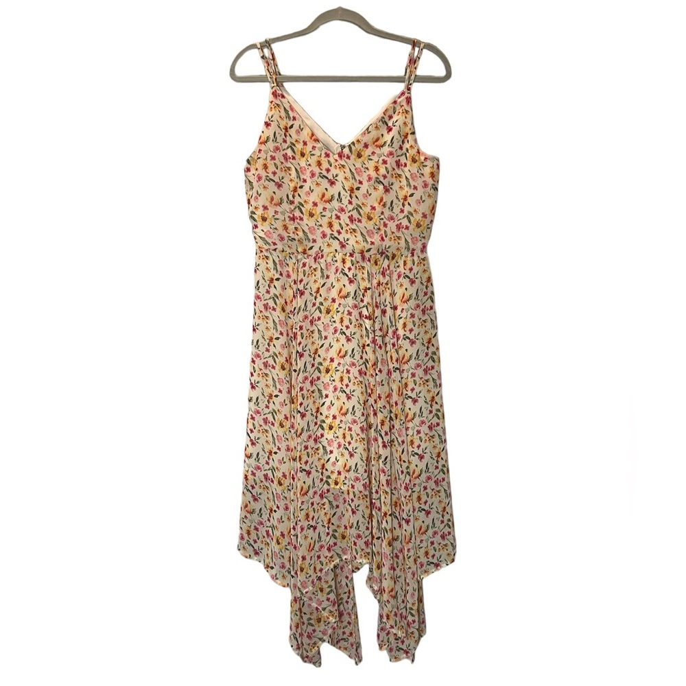 Romeo & Juliet Couture Floral Handkerchief Hem Slip Dress - Picture 2 of 14